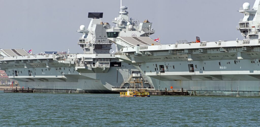 ScaffFloat under aircraft carriers Portsmouth ScaffFloat under aircraft carriers Portsmouth